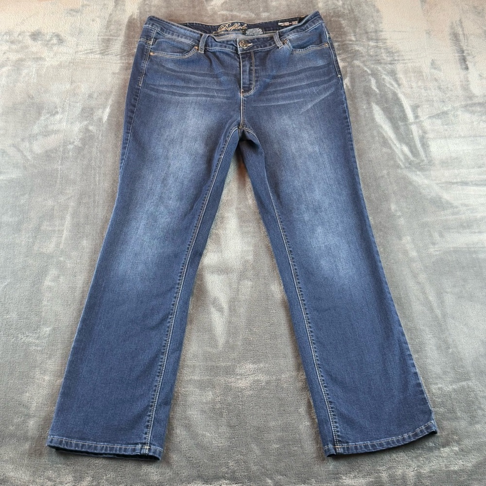 Buffalo David Bitton Women's‎ Jeans 12X30 Misha Mid-Rise Straight Leg Stretch